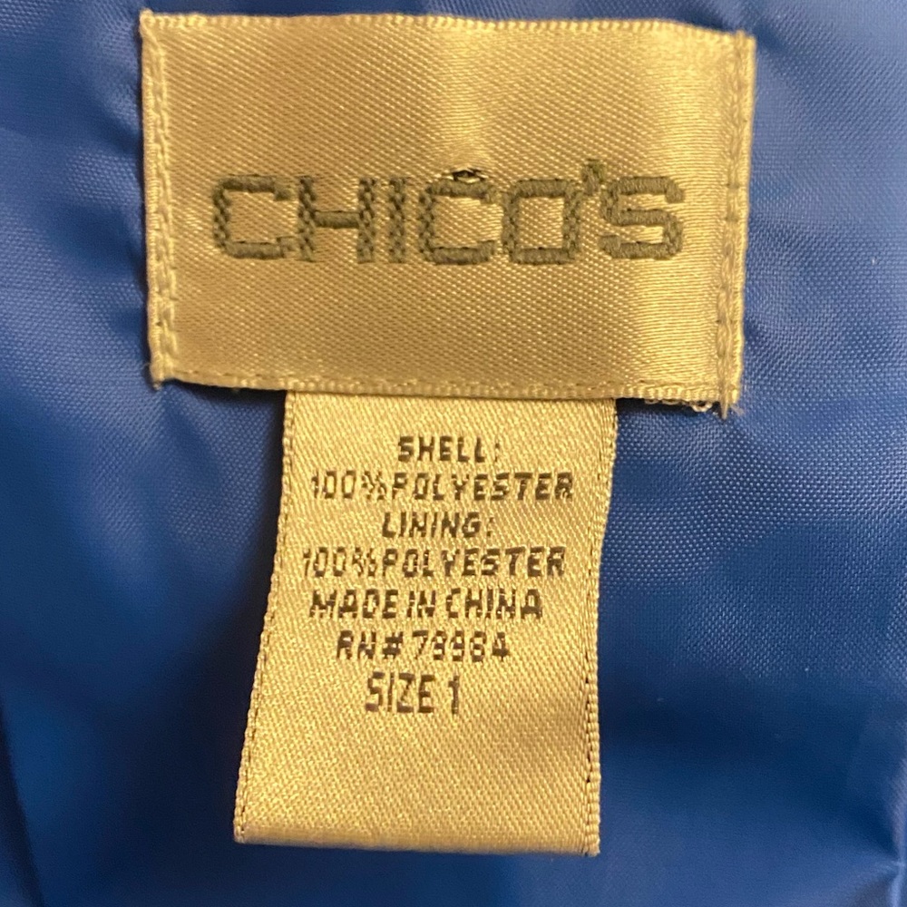 🚺 Chico’s Royal Blue Jacket - Picture 8 of 8